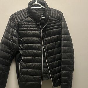 Women Black Quilted Jacket